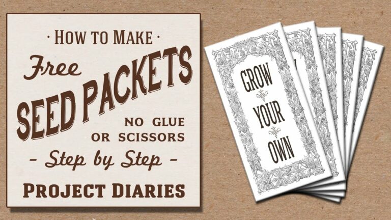 ★ How to: Make Free Seed Packets (No Scissors or Glue Needed)